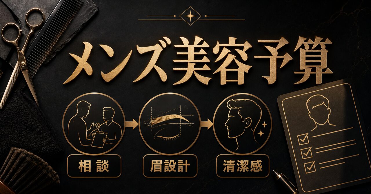 メンズ美容の予算は月いくら？初心者が始めるべき内容と費用対効果をプロが解説のアイキャッチ