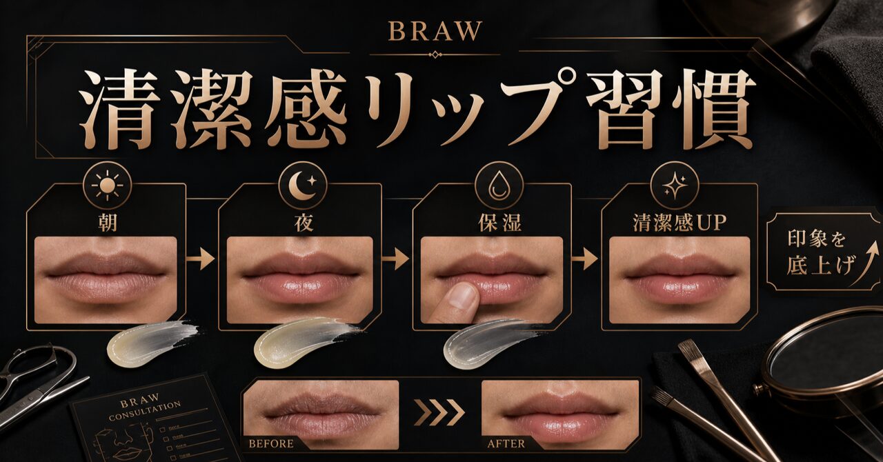 【メンズ リップケア 朝晩 おすすめ】デキる男の唇はカサつかない。清潔感を出す最強の習慣のアイキャッチ