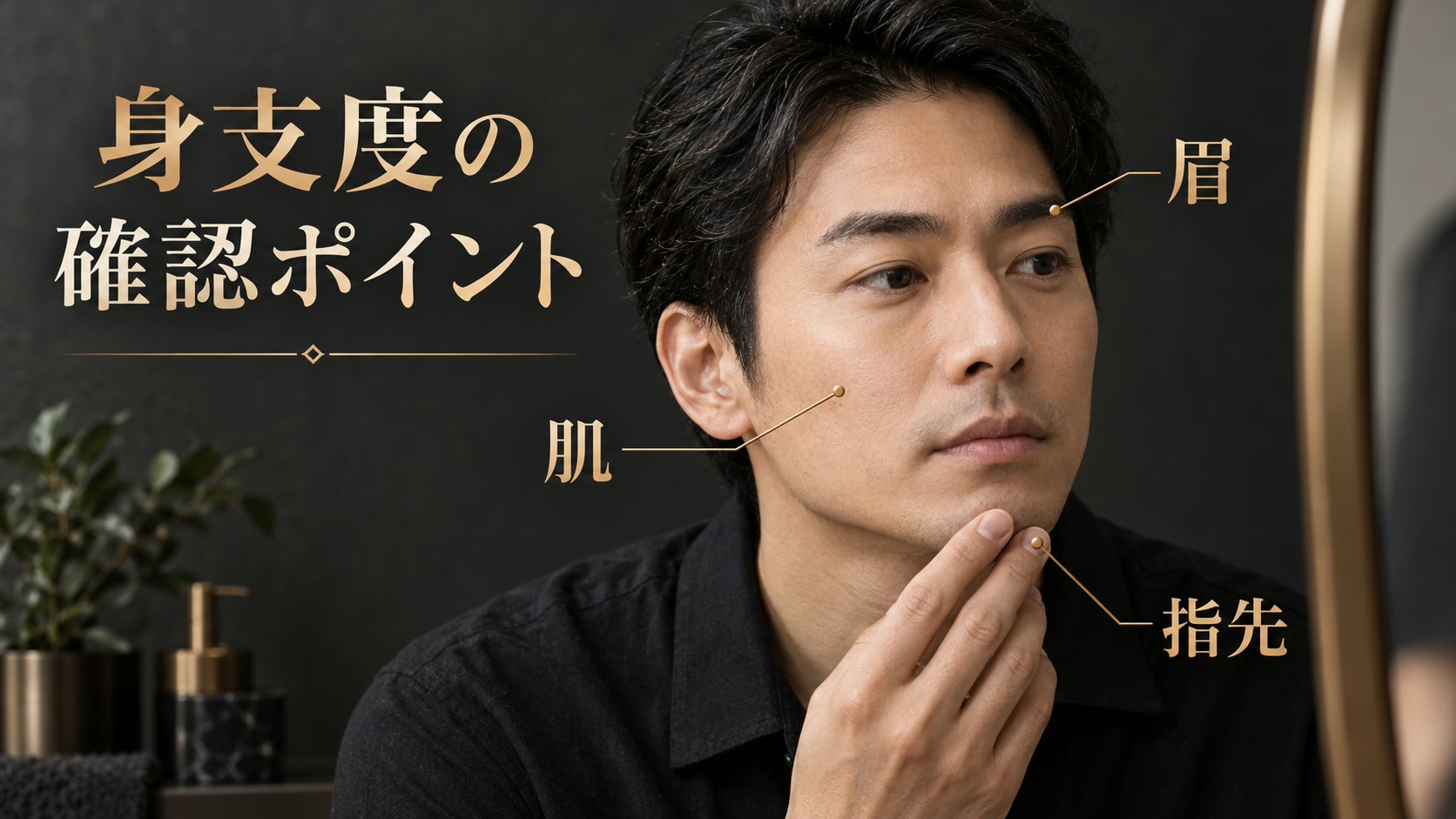 身支度で確認する肌・眉・指先
